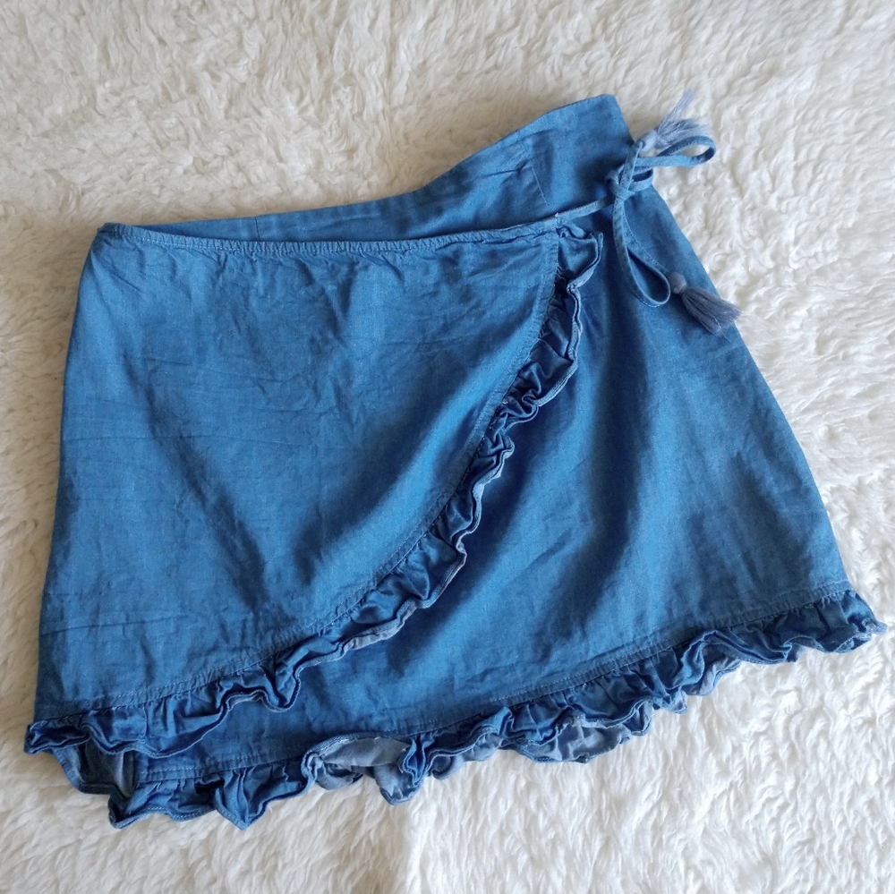 COPY - Honey Belle Wrap Skirt Tassels Frills Ruffle Trim
